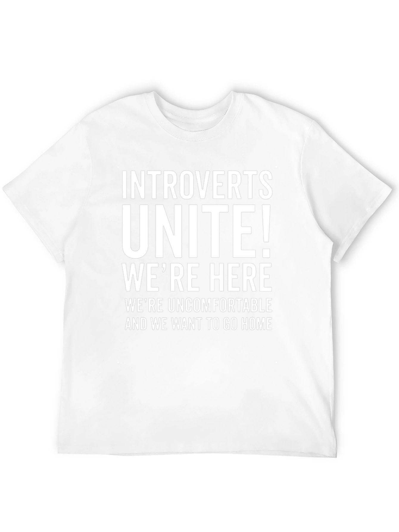 Camiseta Introvertidos ¡Unidos! Negra