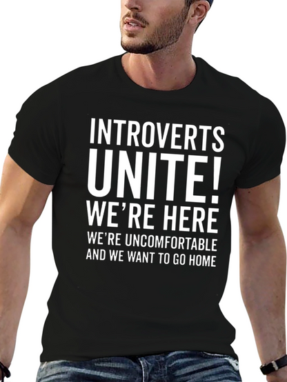 Camiseta Introvertidos ¡Unidos! Negra