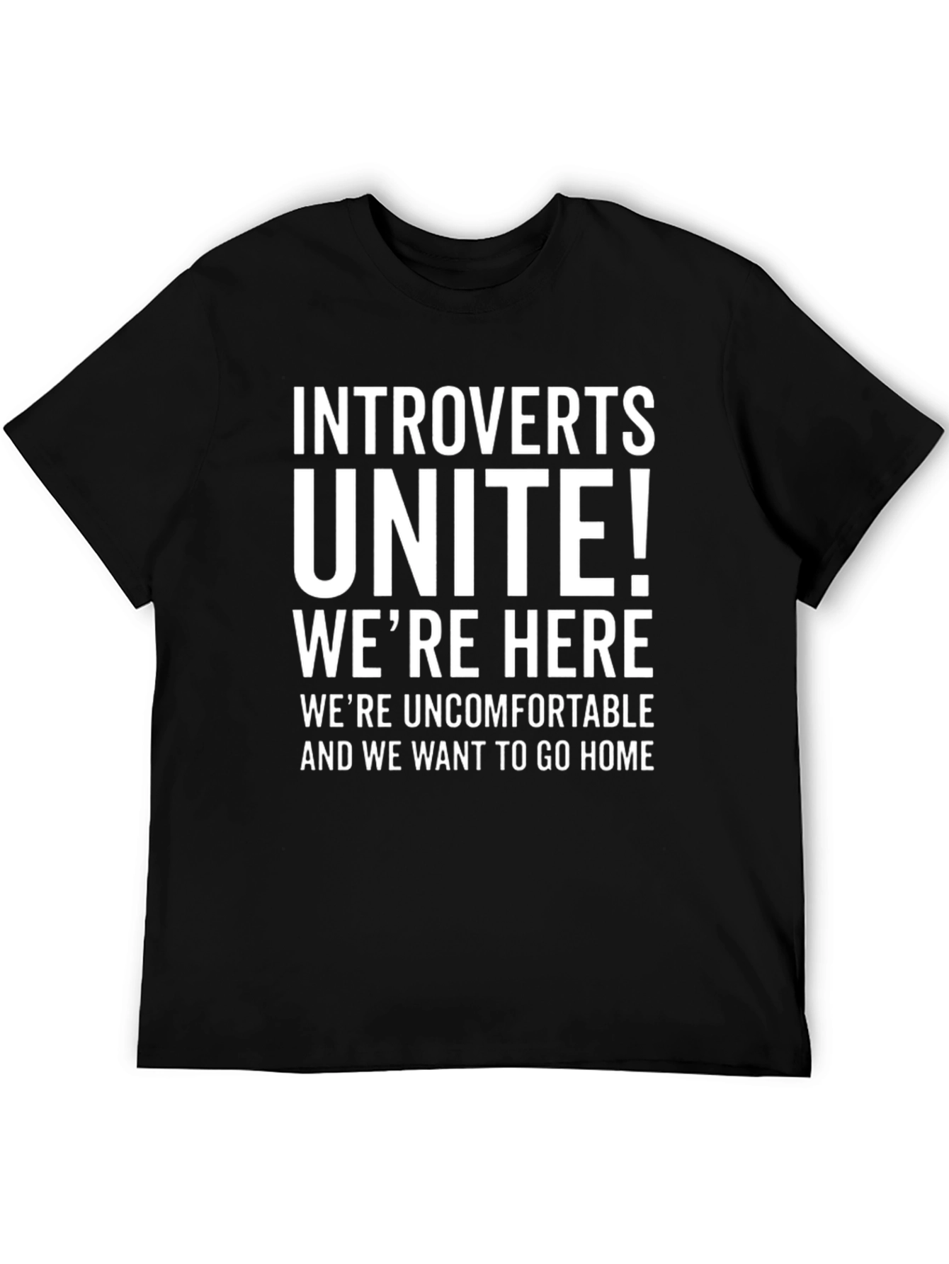 Camiseta Introvertidos ¡Unidos! Negra