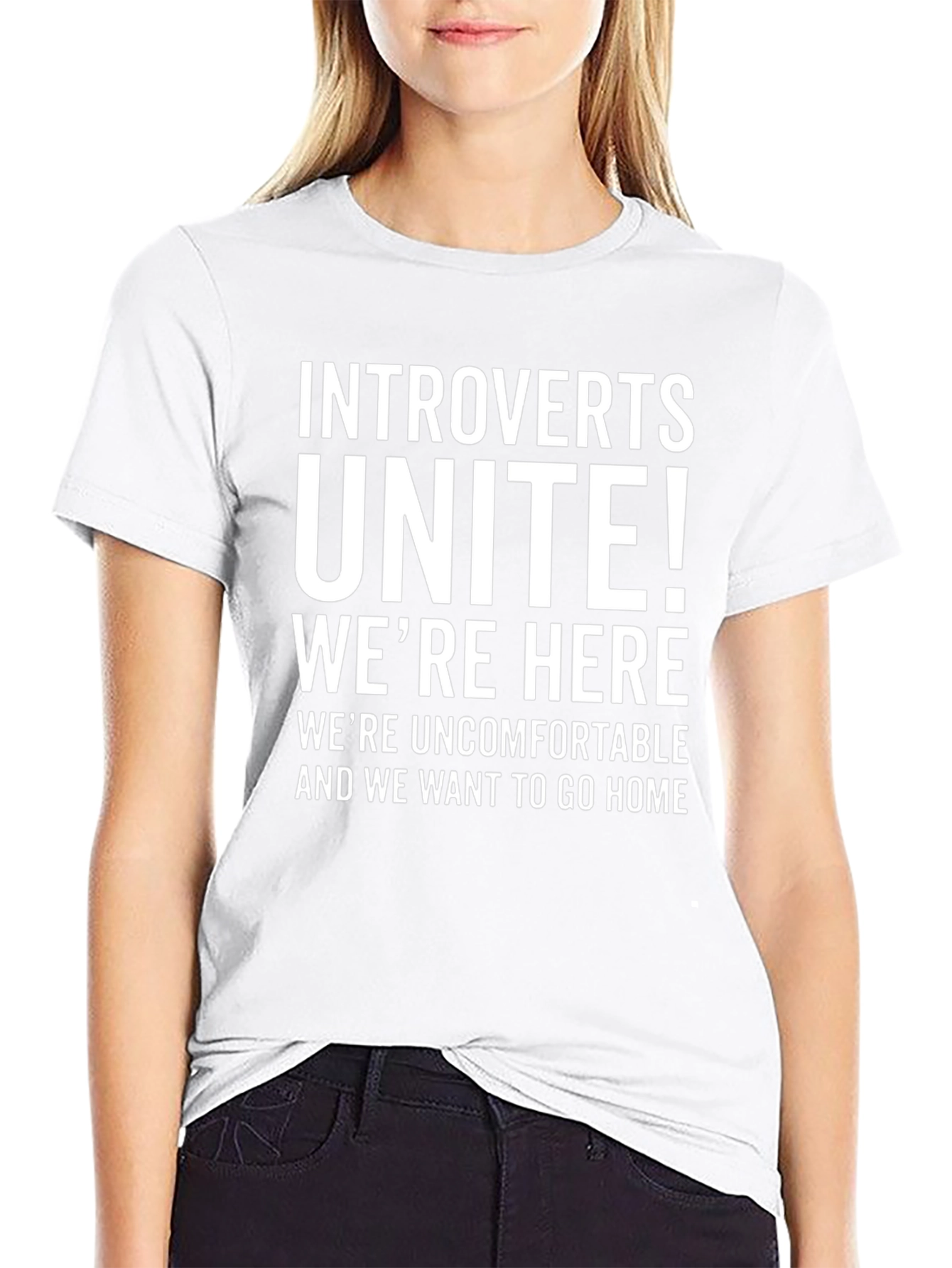 Camiseta Introvertidos ¡Unidos! Negra
