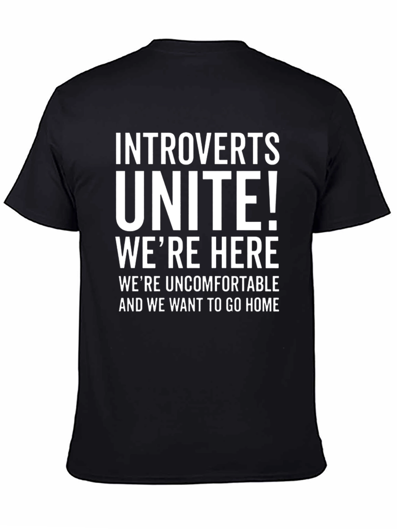Camiseta Introvertidos ¡Unidos! Negra
