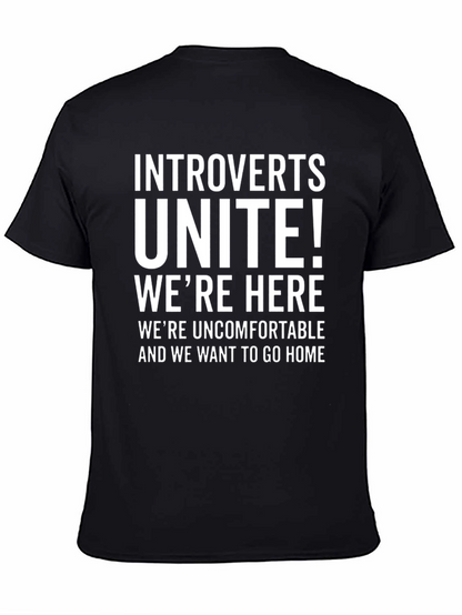 Camiseta Introvertidos ¡Unidos! Negra