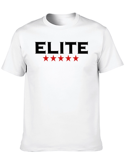 Camiseta Negra Elite con Estrellas Rojas
