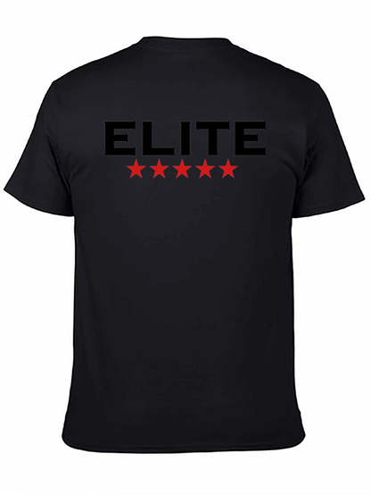 Camiseta Negra Elite con Estrellas Rojas