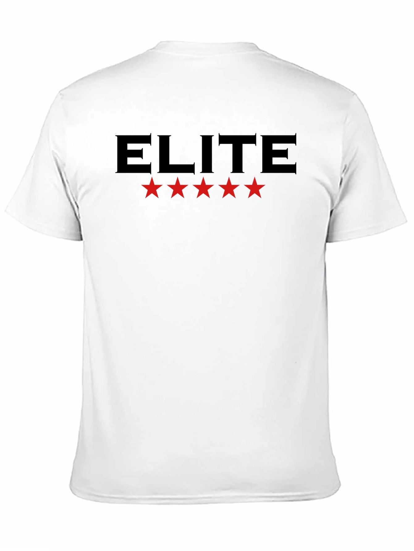Camiseta Negra Elite con Estrellas Rojas