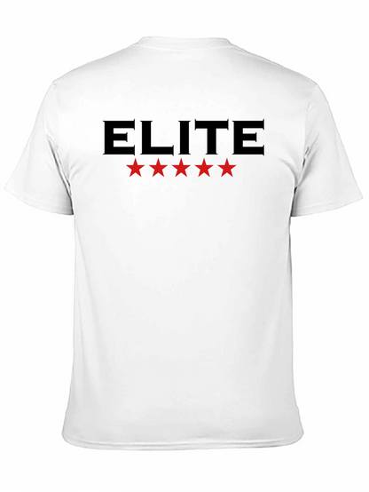 Camiseta Negra Elite con Estrellas Rojas