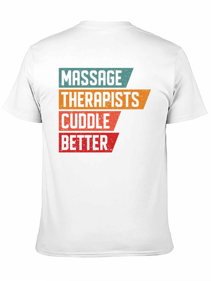 Camiseta Negra Masajistas Acarician Mejor