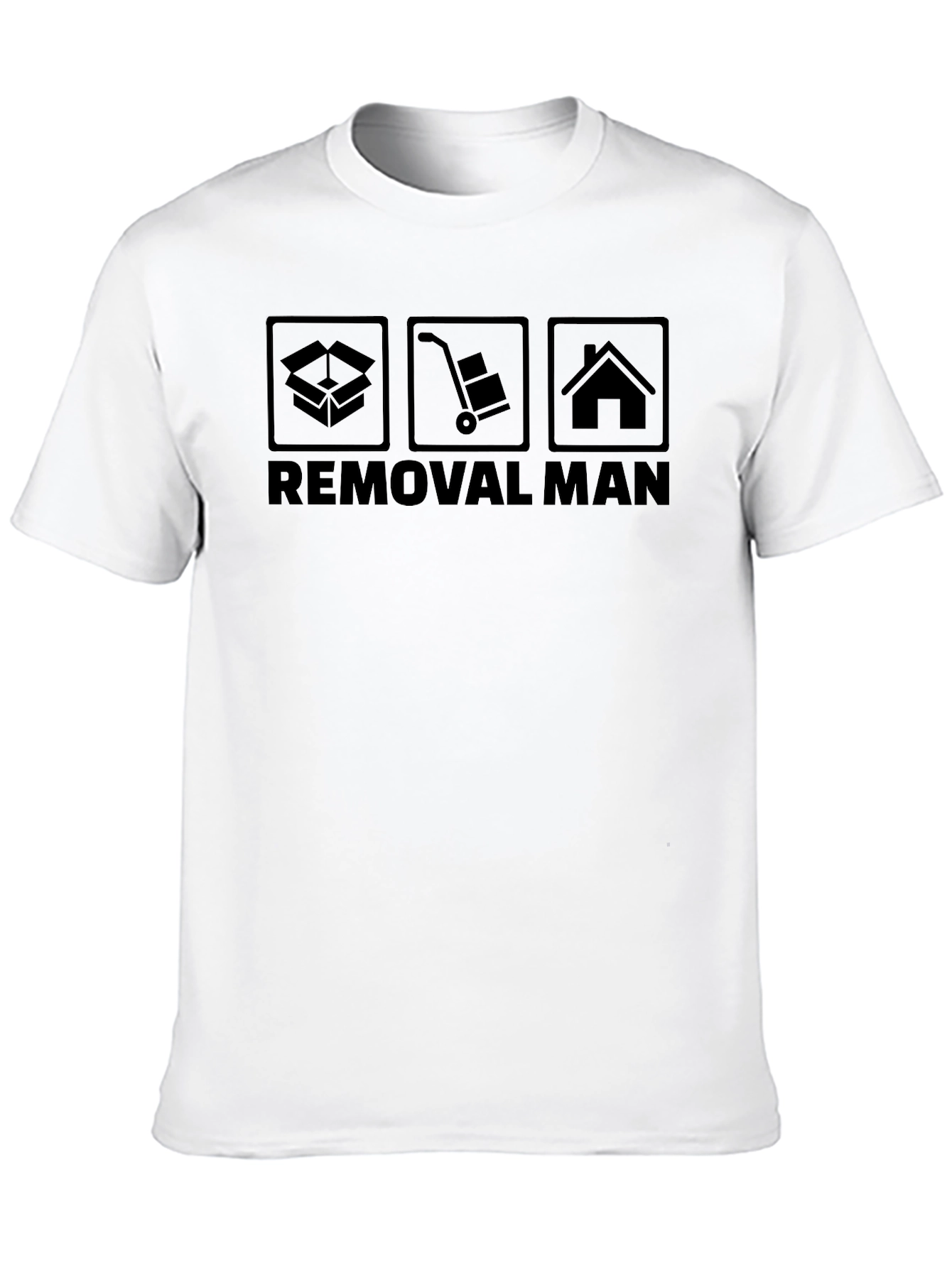 Camiseta Negra Removal Man para Mudanzas