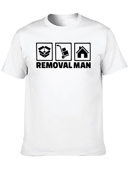 Camiseta Negra Removal Man para Mudanzas