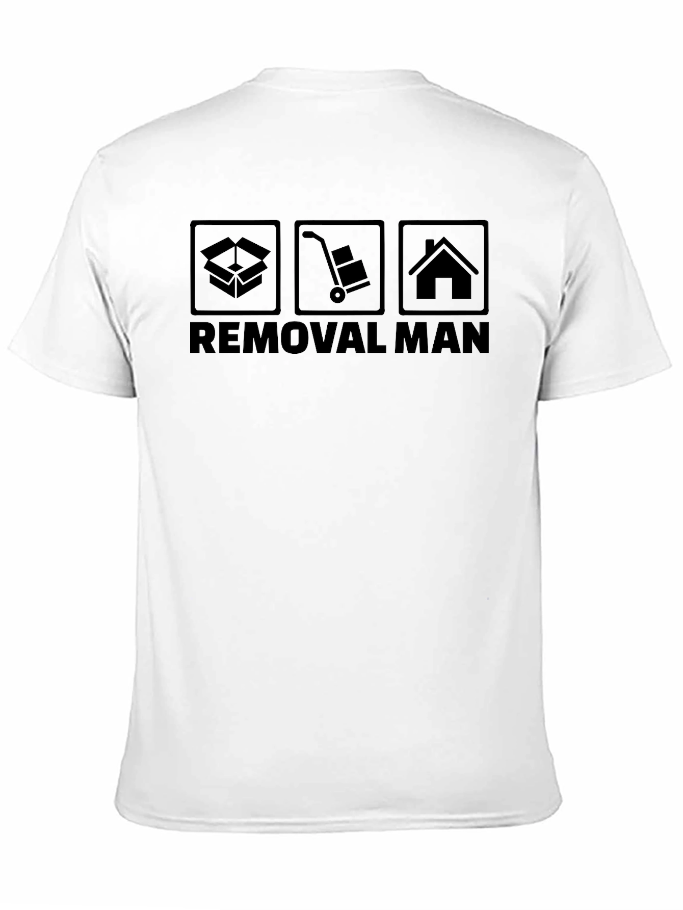 Camiseta Negra Removal Man para Mudanzas