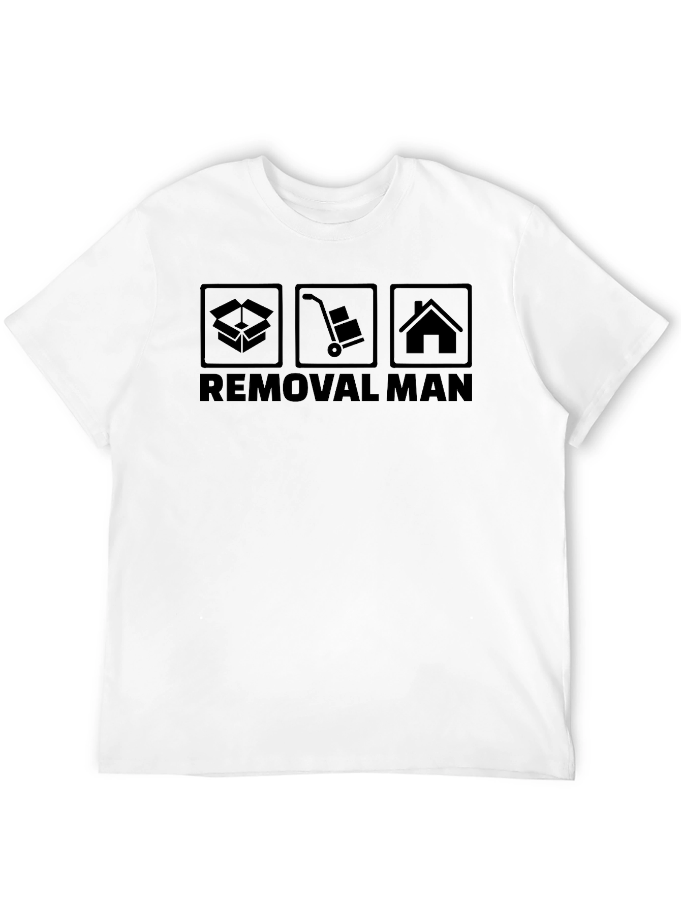 Camiseta Negra Removal Man para Mudanzas