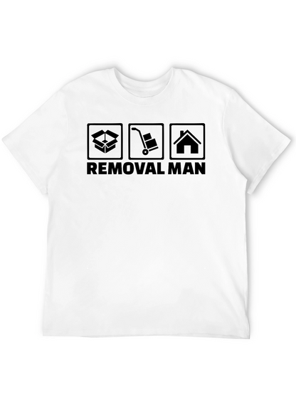 Camiseta Negra Removal Man para Mudanzas