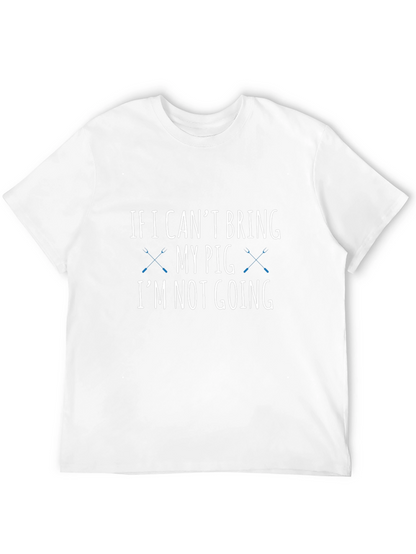 Camiseta Negra con Mensaje Divertido Mi Cerdo