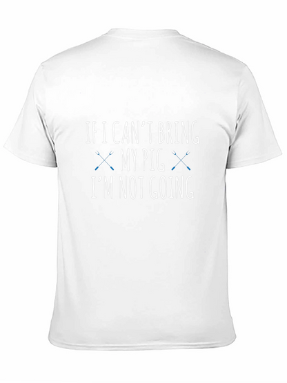 Camiseta Negra con Mensaje Divertido Mi Cerdo