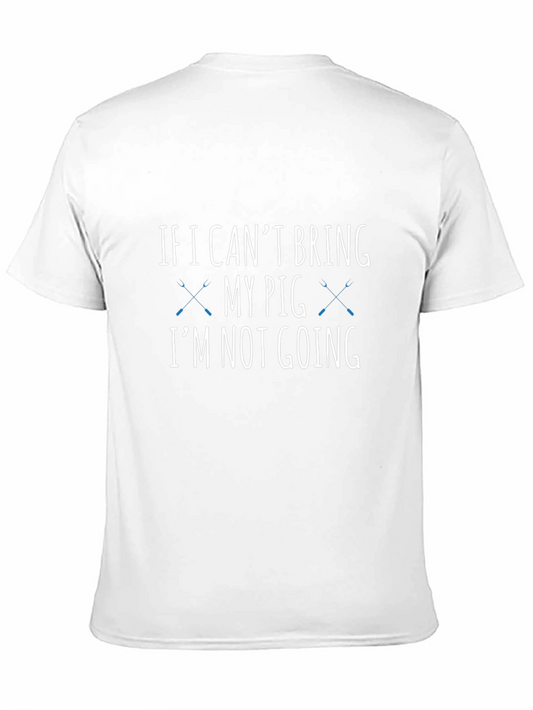 Camiseta Negra con Mensaje Divertido Mi Cerdo