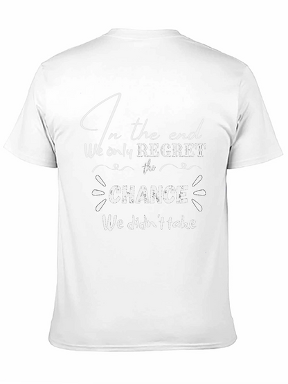 Camiseta Negra con Mensaje Motivacional Chance