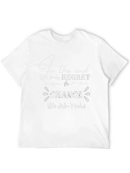 Camiseta Negra con Mensaje Motivacional Chance