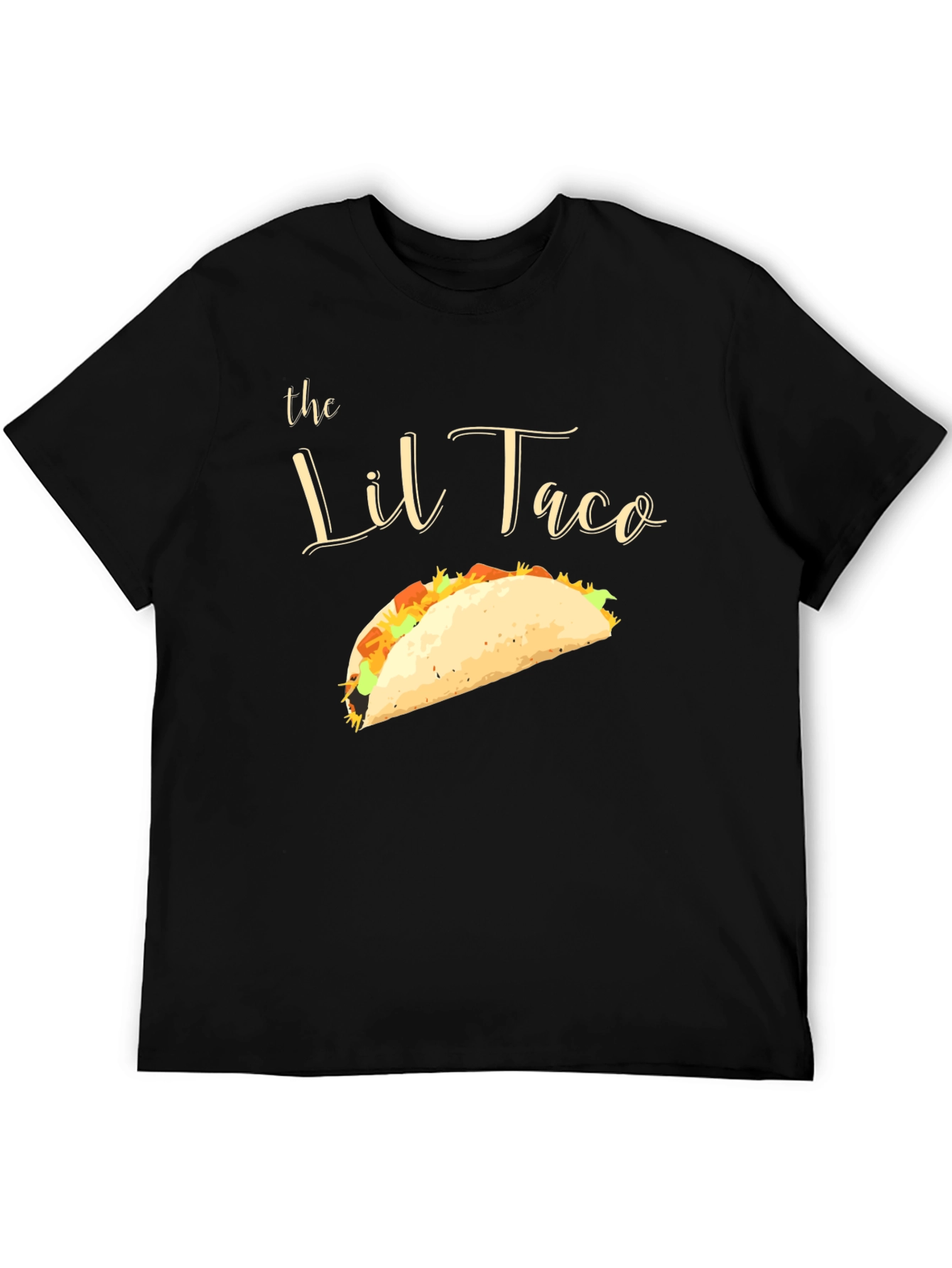 Camiseta Negra El Lil Taco - Diseño Divertido