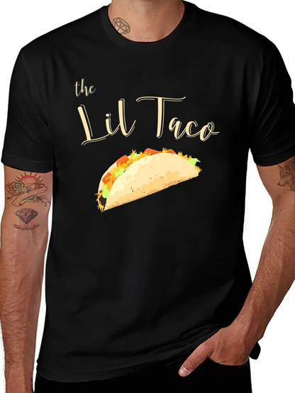 Camiseta Negra El Lil Taco - Diseño Divertido