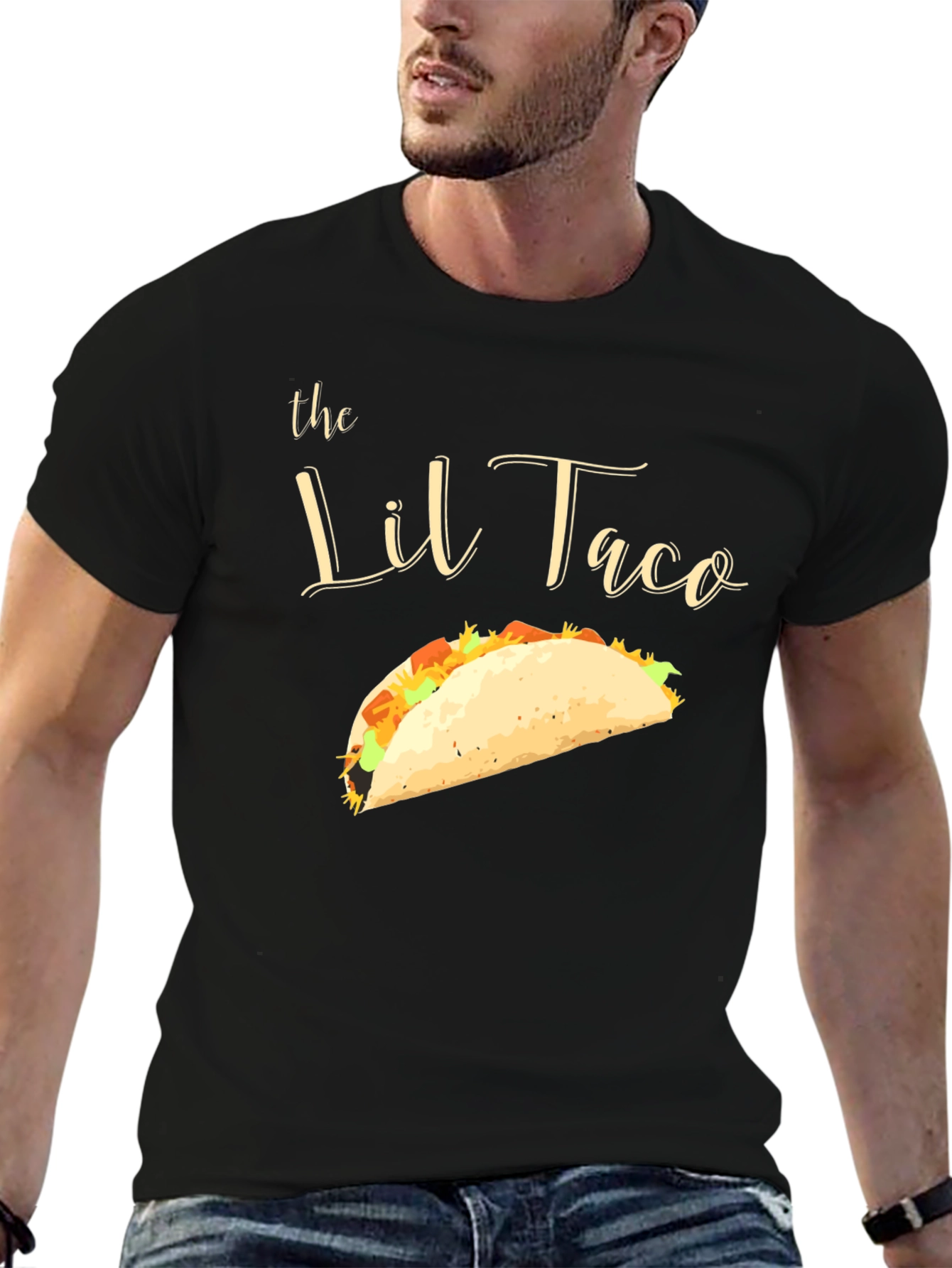 Camiseta Negra El Lil Taco - Diseño Divertido