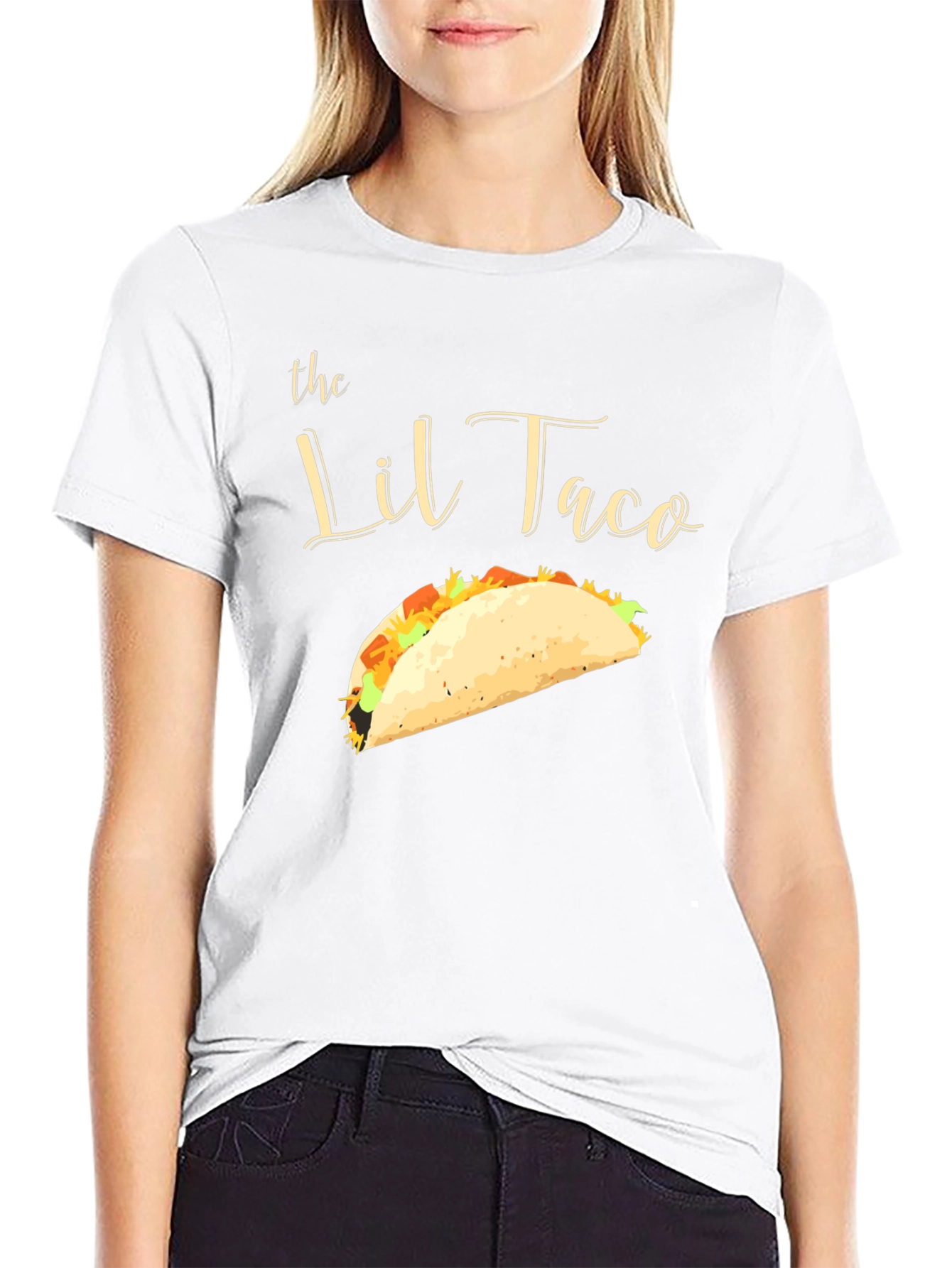 Camiseta Negra El Lil Taco - Diseño Divertido