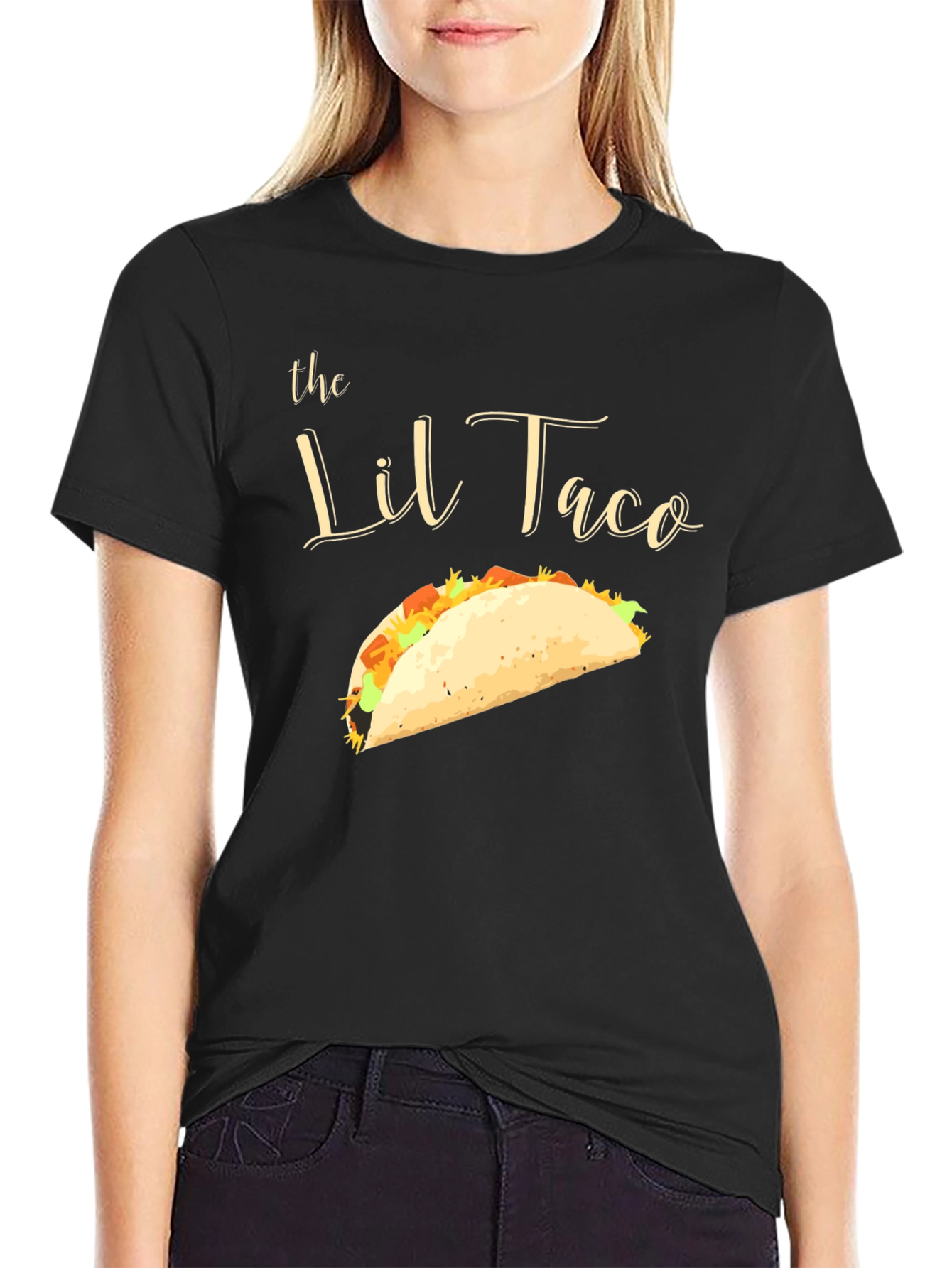 Camiseta Negra El Lil Taco - Diseño Divertido
