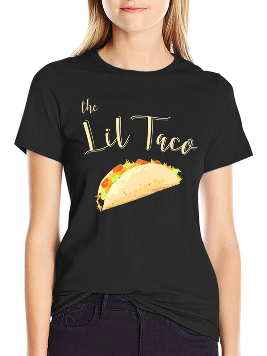 Camiseta Negra El Lil Taco - Diseño Divertido