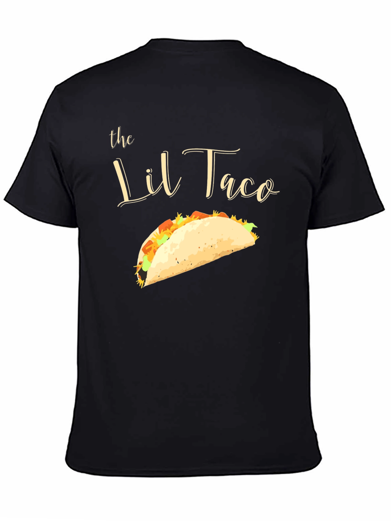 Camiseta Negra El Lil Taco - Diseño Divertido