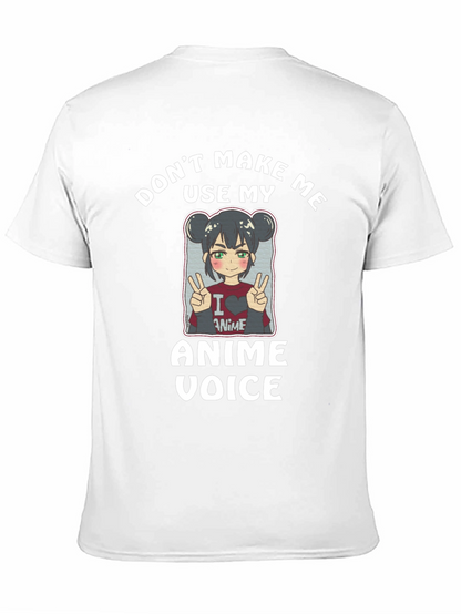 Camiseta Negra Dont Make Me Use My Anime Voice