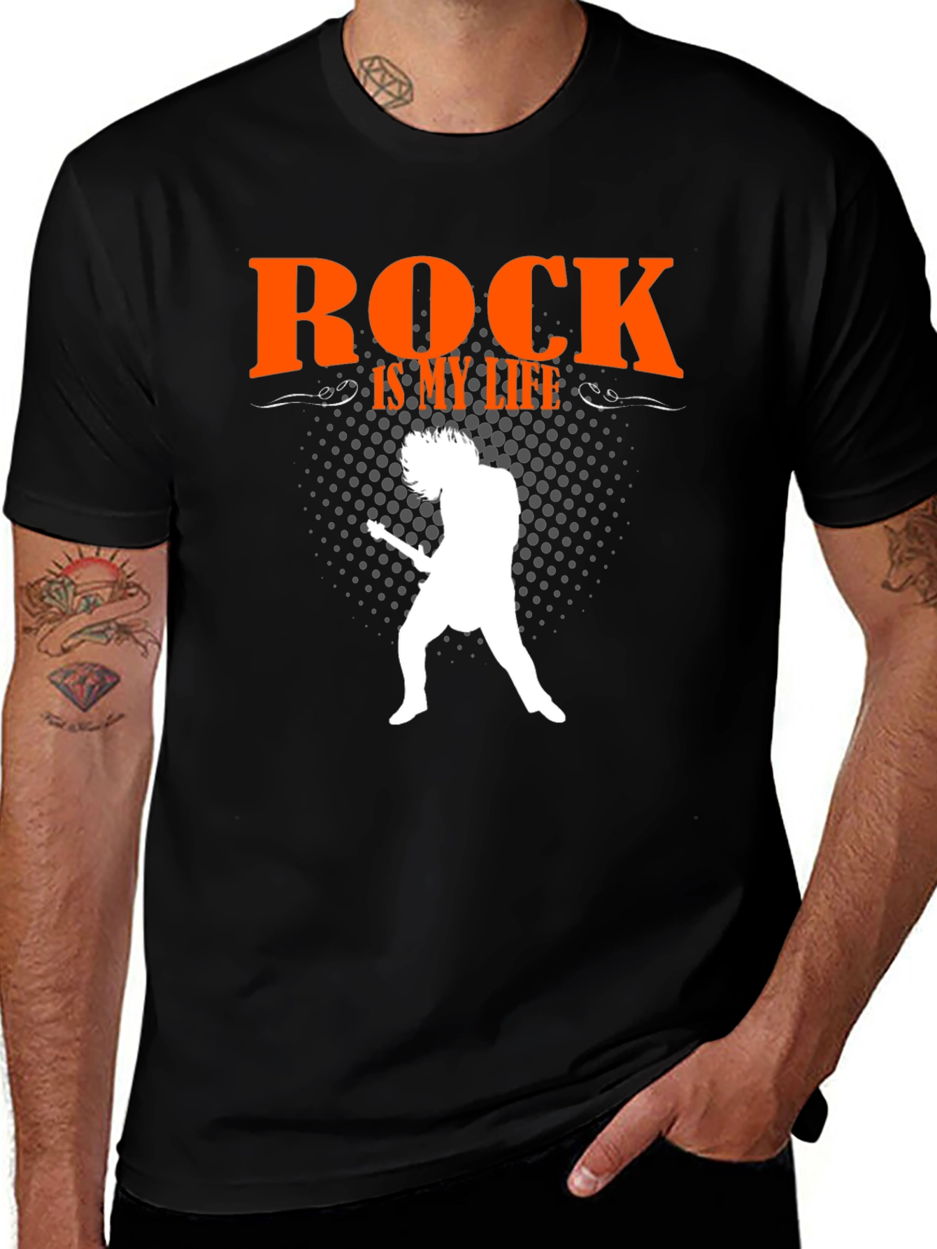 Camiseta Negra Rock is my life