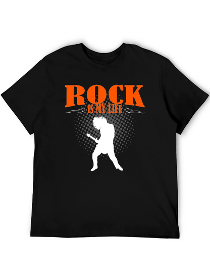 Camiseta Negra Rock is my life