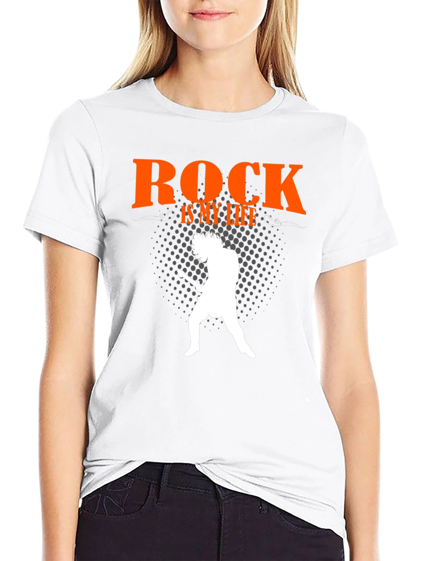 Camiseta Negra Rock is my life