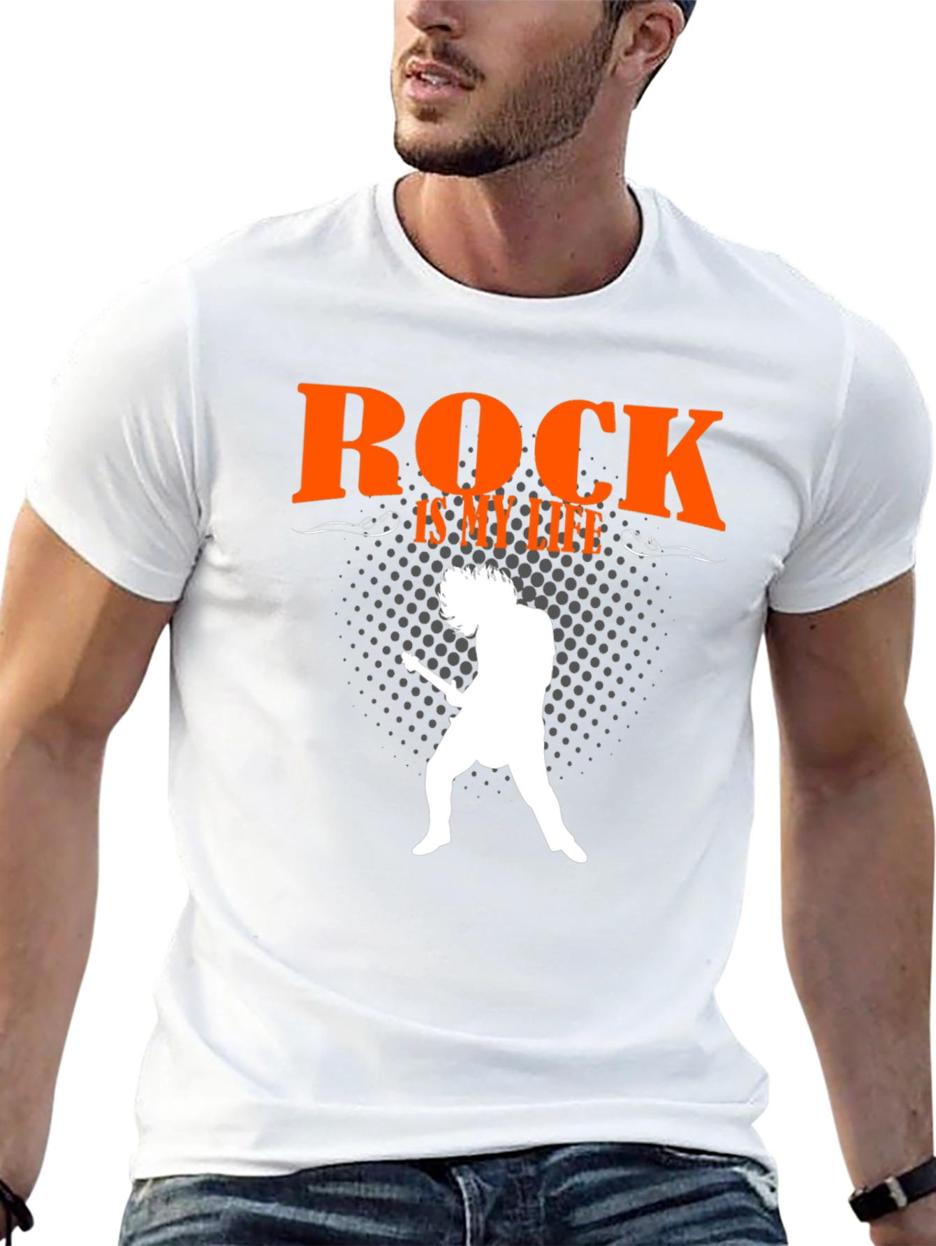 Camiseta Negra Rock is my life