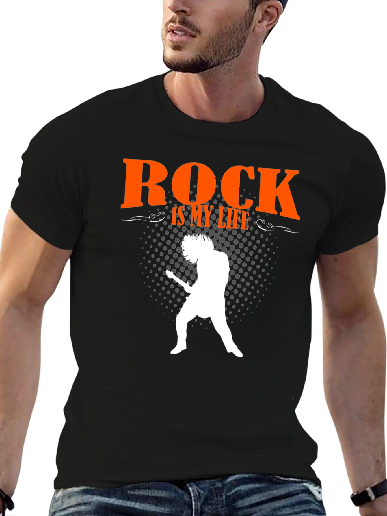 Camiseta Negra Rock is my life