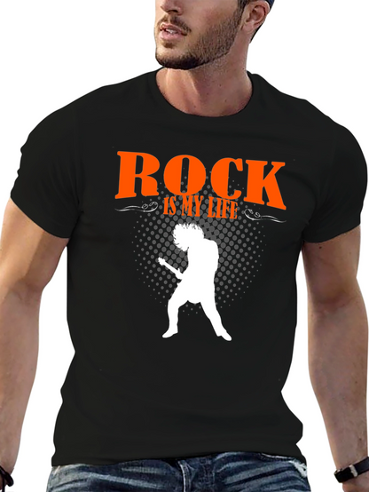 Camiseta Negra Rock is my life