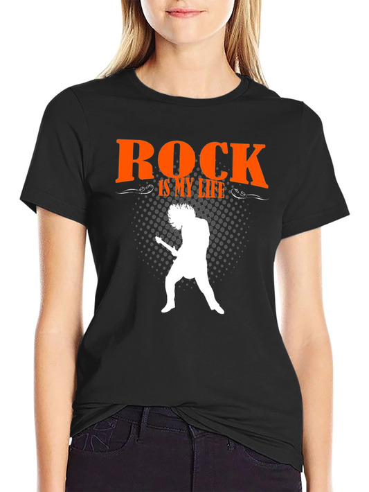Camiseta Negra Rock is my life