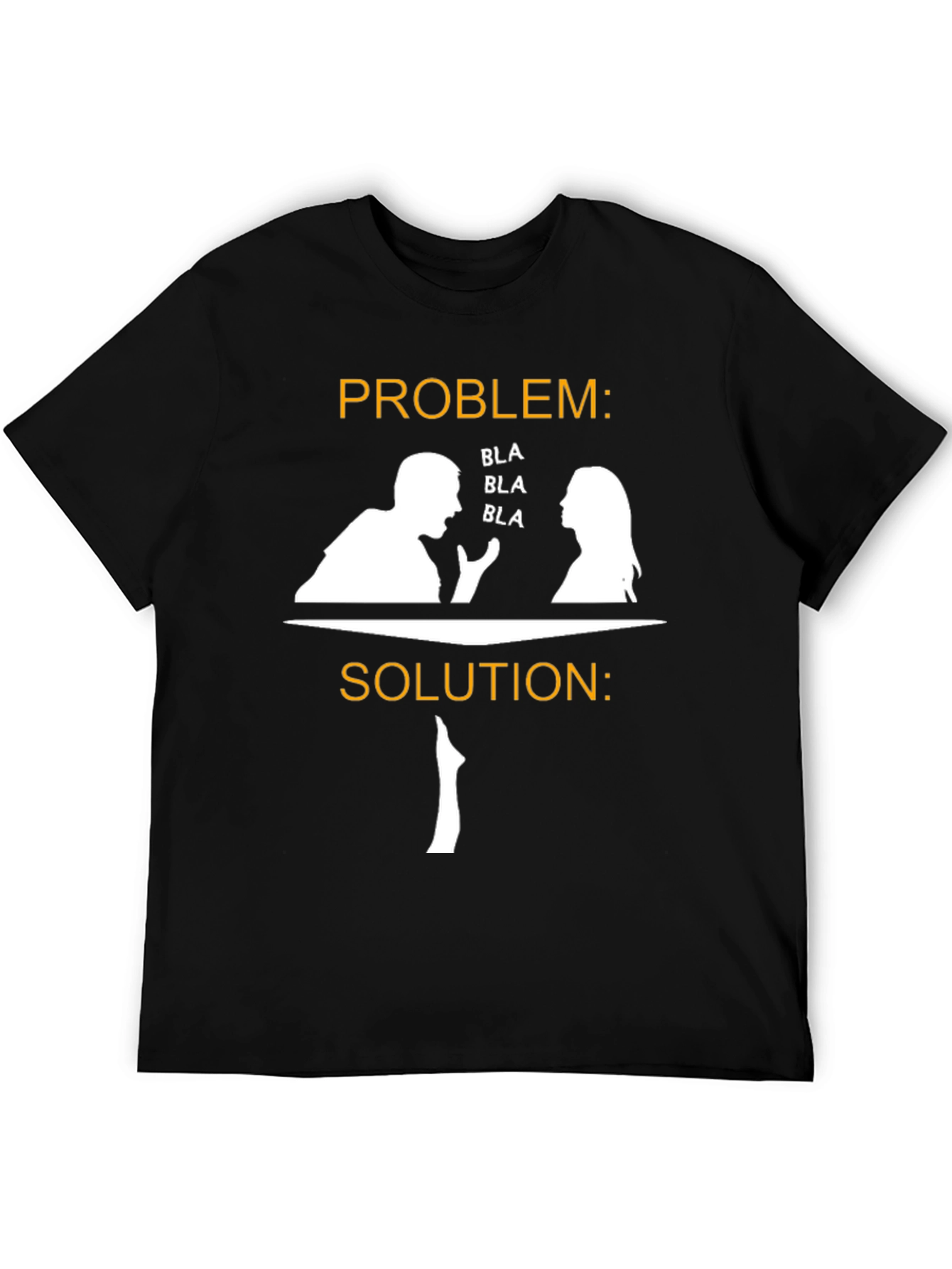 Camiseta Divertida: ¡Problema Solución con Silencio!