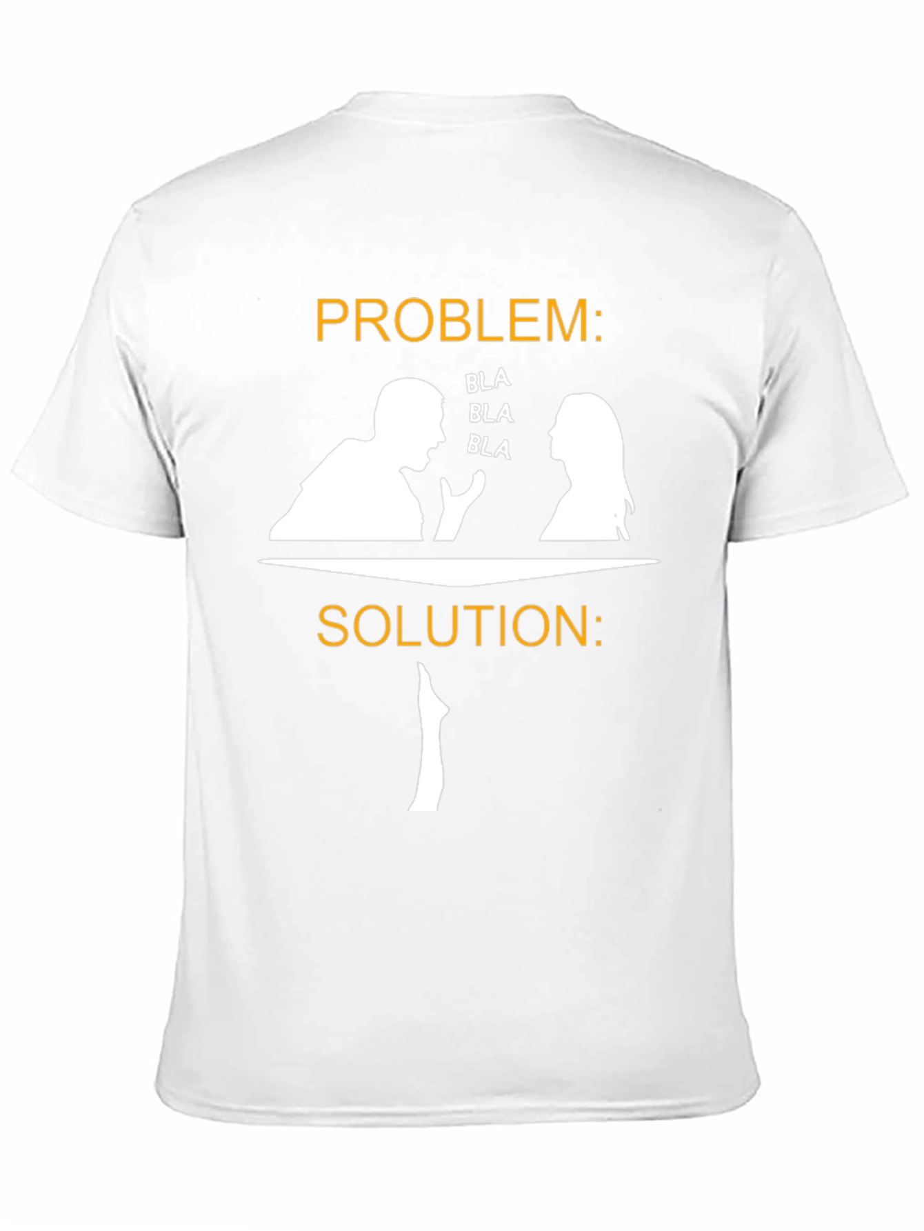 Camiseta Divertida: ¡Problema Solución con Silencio!