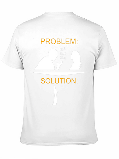 Camiseta Divertida: ¡Problema Solución con Silencio!