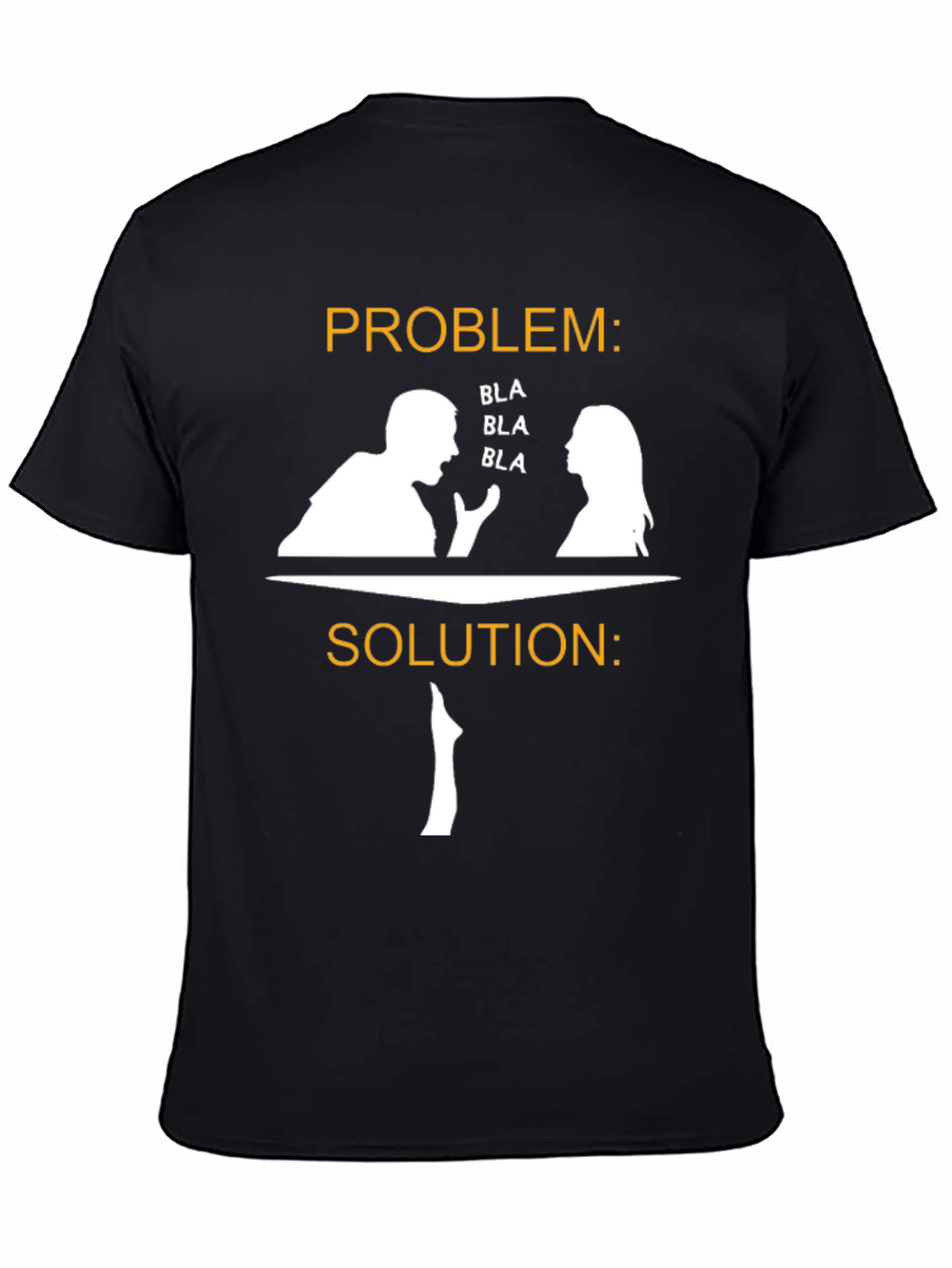 Camiseta Divertida: ¡Problema Solución con Silencio!