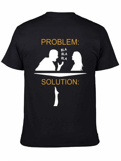 Camiseta Divertida: ¡Problema Solución con Silencio!