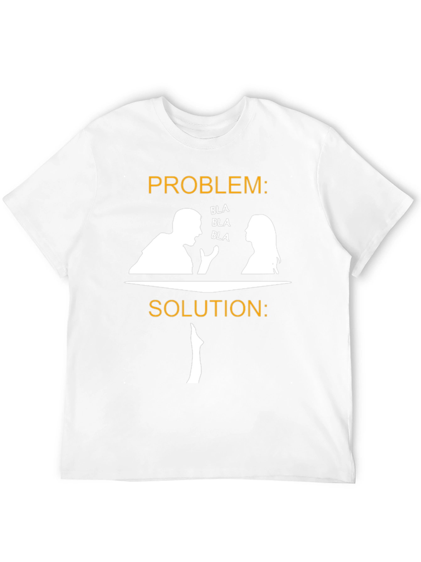Camiseta Divertida: ¡Problema Solución con Silencio!