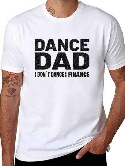 Camiseta Negra Dance Dad para Papá Financiero