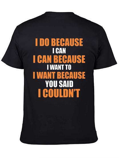 Camiseta Negra con Frase Motivacional en Naranja