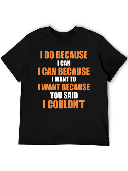 Camiseta Negra con Frase Motivacional en Naranja