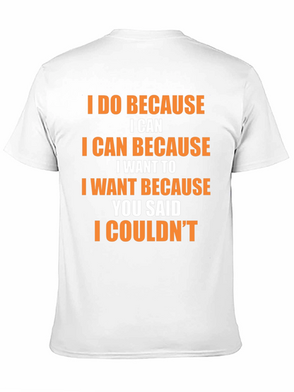 Camiseta Negra con Frase Motivacional en Naranja