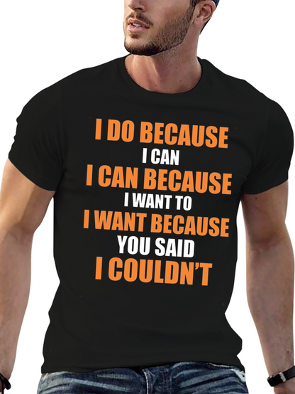 Camiseta Negra con Frase Motivacional en Naranja
