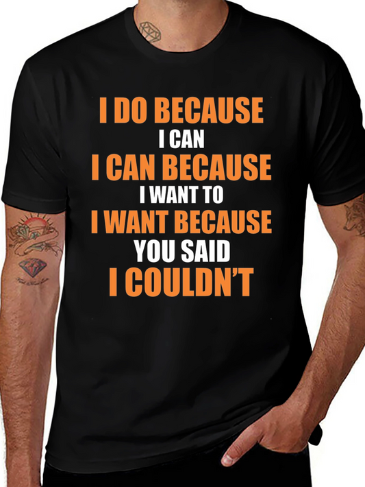 Camiseta Negra con Frase Motivacional en Naranja