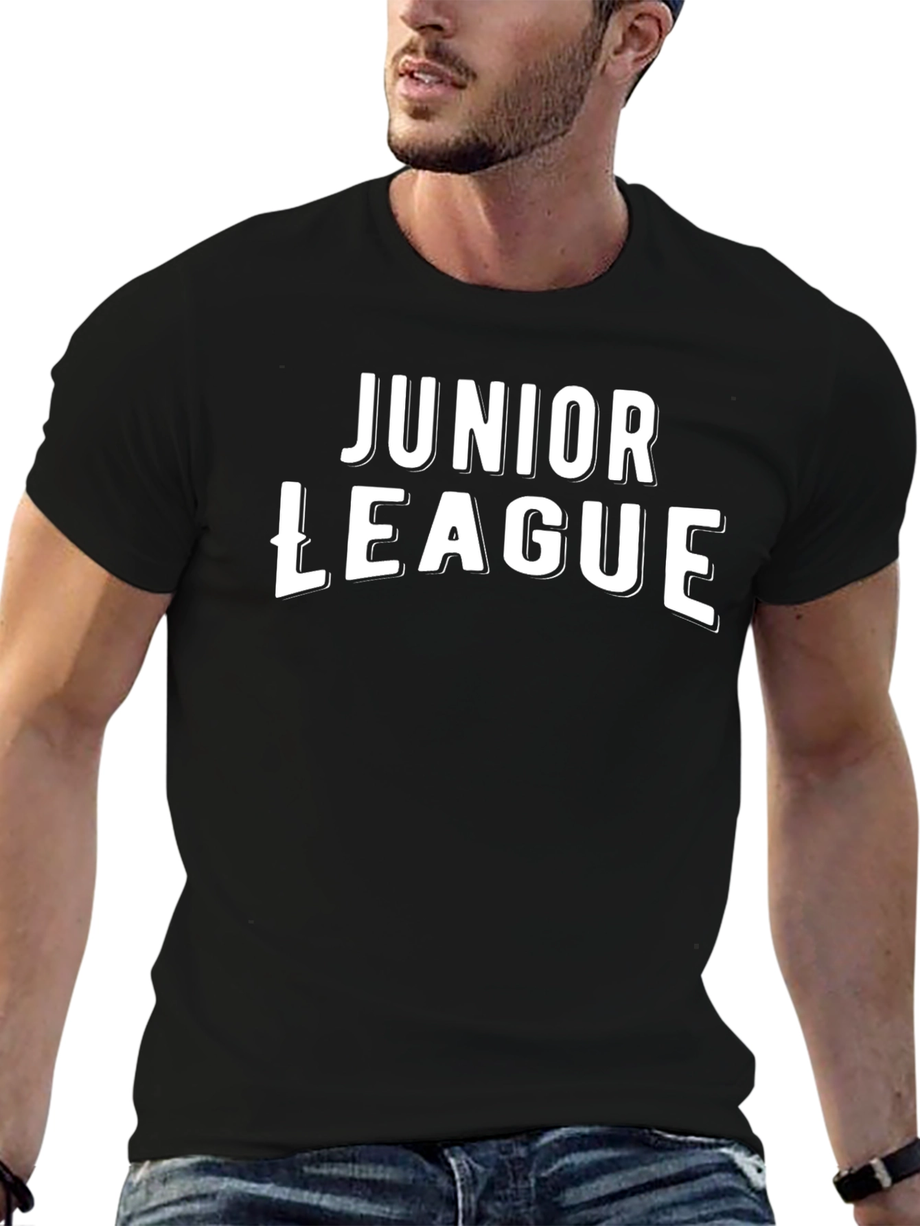 Camiseta Negra Junior League para Hombre