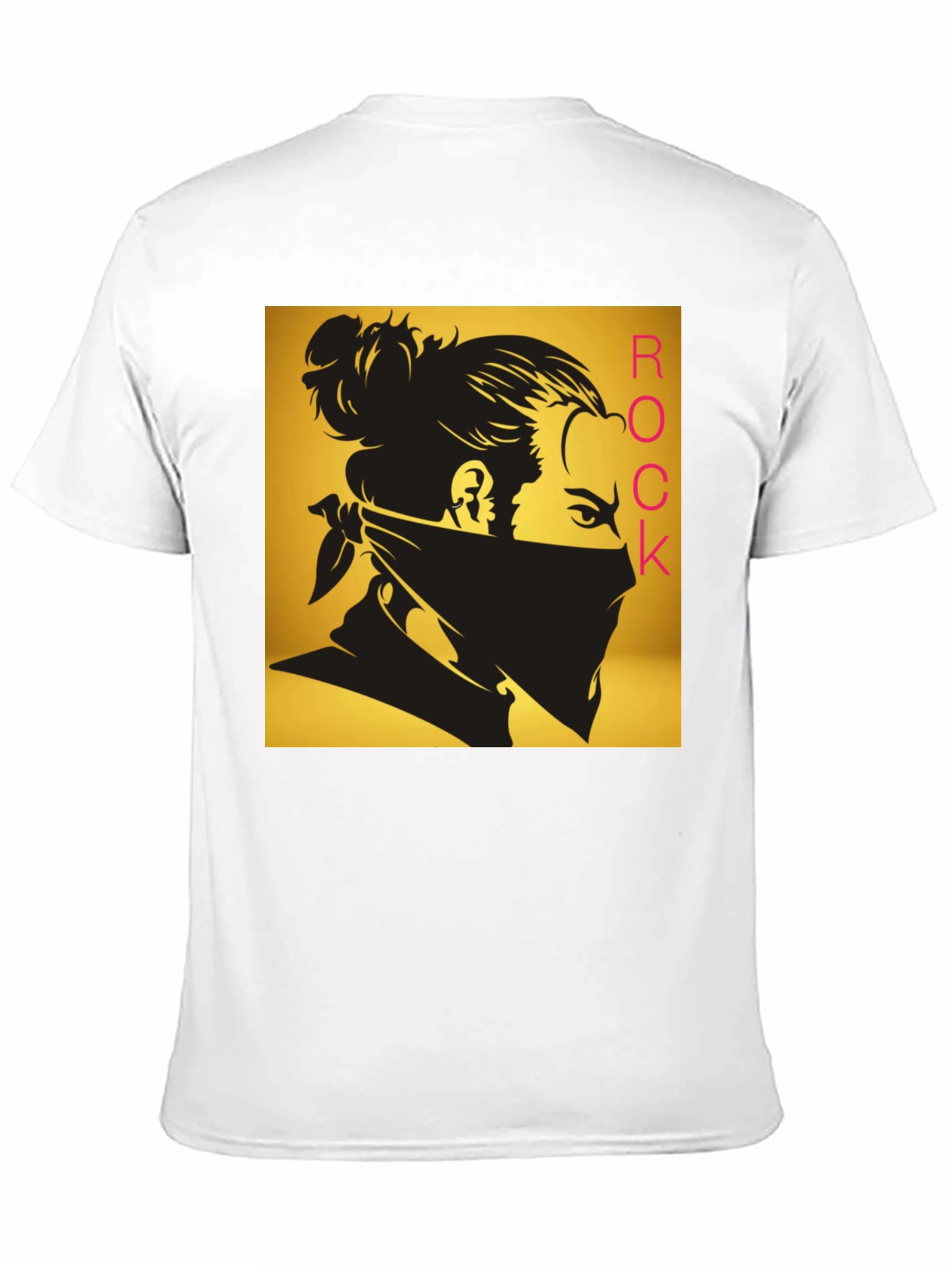 Camiseta Negra Estampada Rock - Diseño Moderno